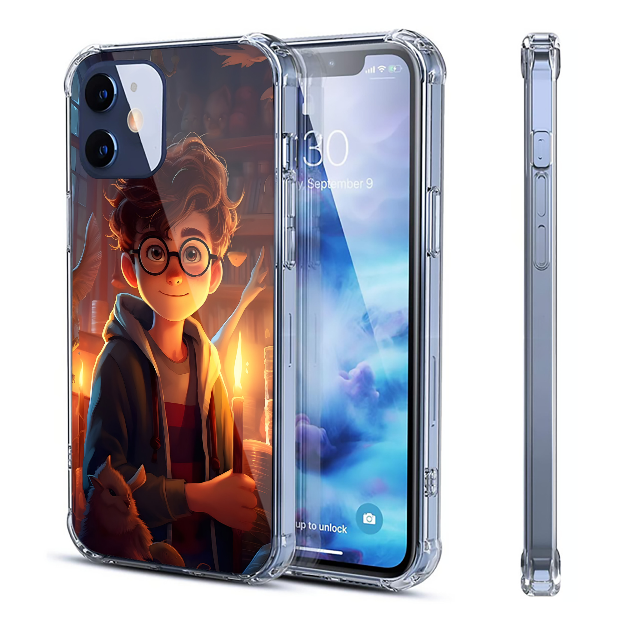 （画像用） Harry Potter ハリー・ポッターシリーズ 【iPhone 12シリーズ対応】透明スマホケース（クリアソフトケース）